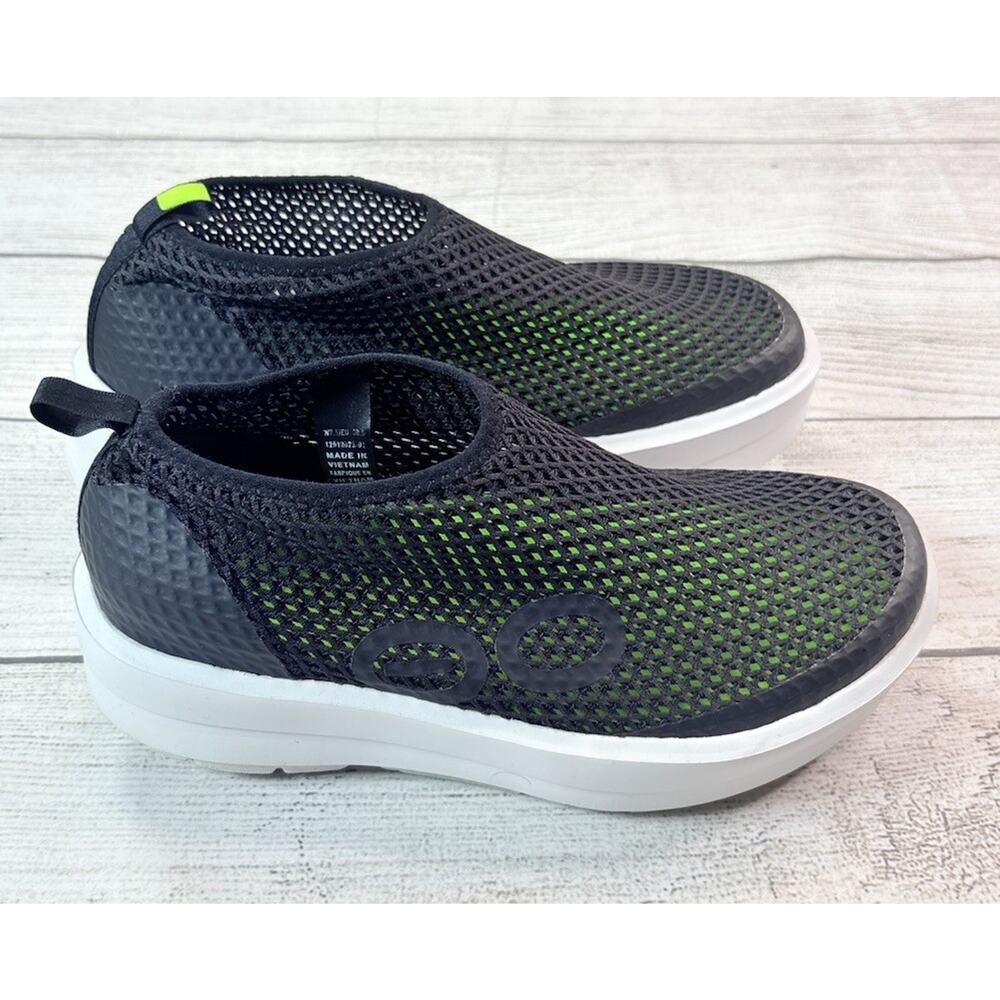 OOFOS OOmega Womens Chukka Shoes Black Mesh Comfort Support Recovery Size 7.5 - Picture 4 of 6